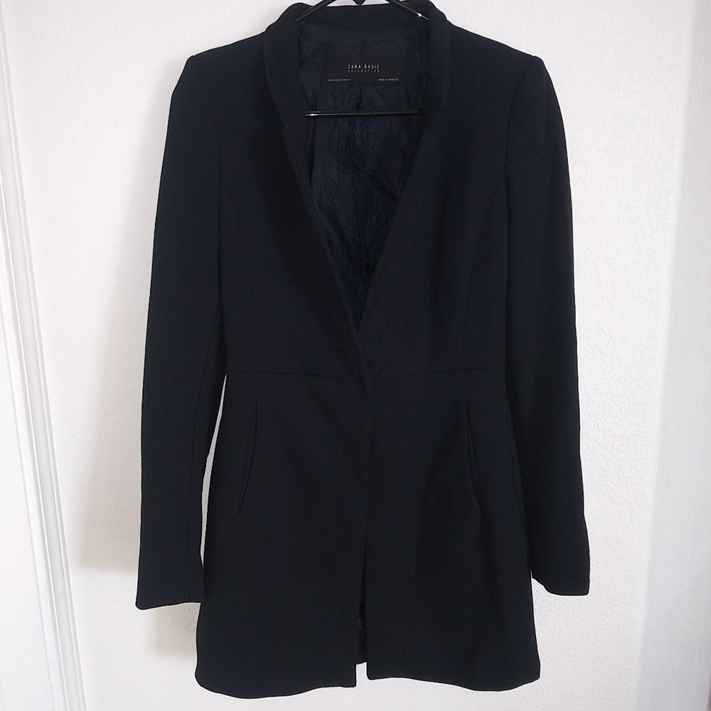 Zara Basic Collection Blazer Suit Jacket X Small - image 1